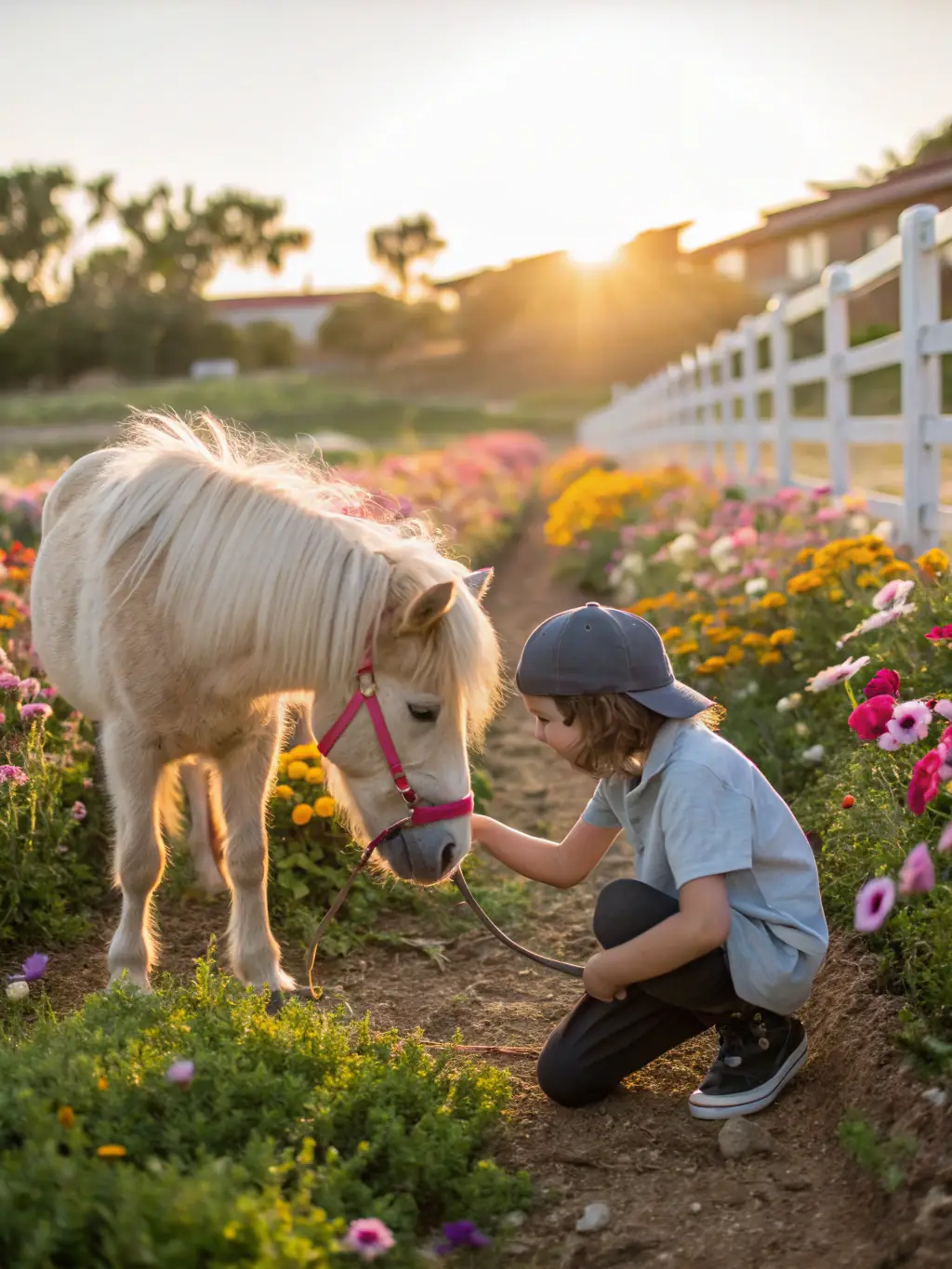 A heartwarming image of children interacting with horses in a CDEA youth program, emphasizing education and healthy outdoor recreation.